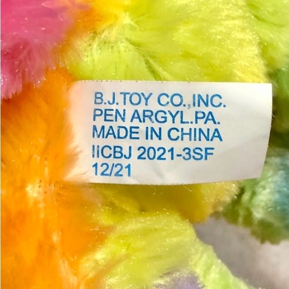 Multi Color Plush Baby Elephant - Picture 6 of 6